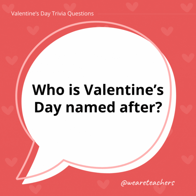 Valentines Day Trivia Questions
