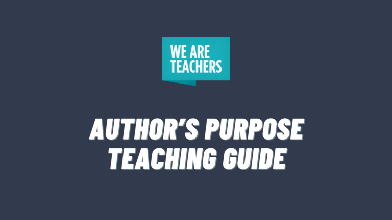 Authors Purpose Teaching Guide