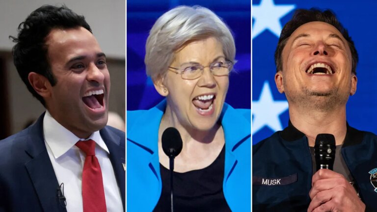 vivek ramaswamy elizabeth warren elon musk