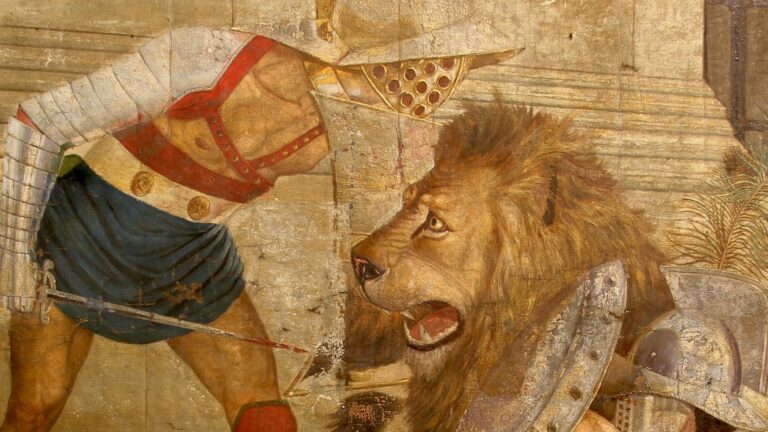 Lion and Gladiator