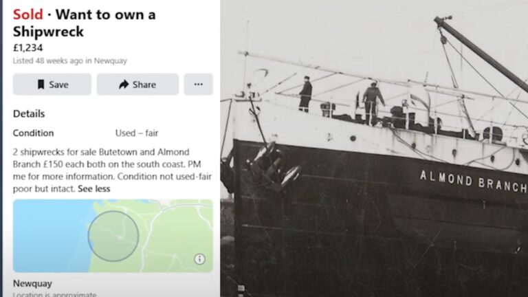 WWI shipwreck facebook marketplace 2