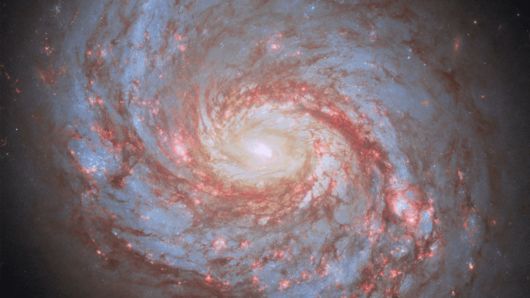 spiral red galaxy