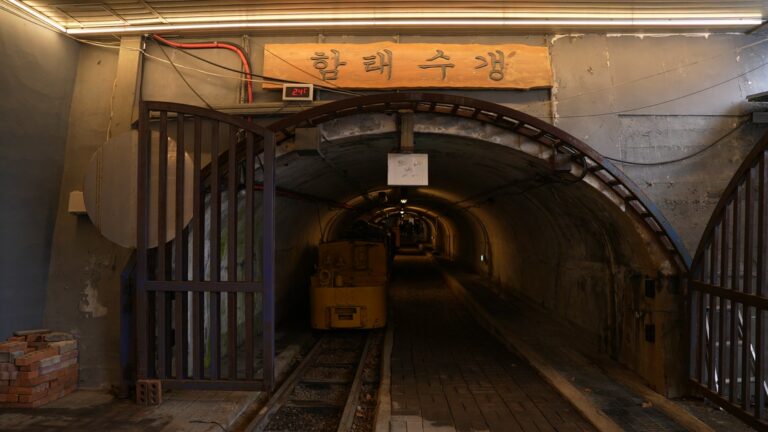 In March technologies were put through a live demonstration inside an abandoned mine where the rover and its support equipment ran under field like conditions. CREDIT KIGAM