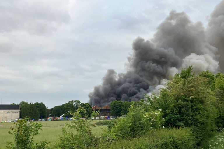 bicester heritage fire